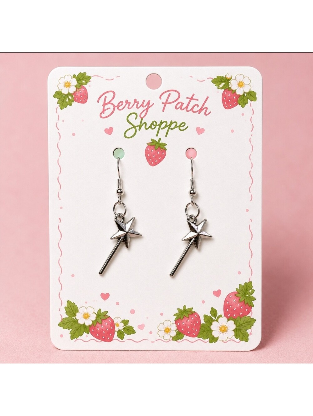 Wicked Glinda Magic Bubble Wand Earrings